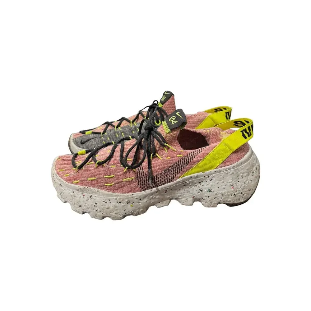 Nike Space Hippie 04 Lemon Venom Light Arctic Pink Sneakers Women’s 9.5